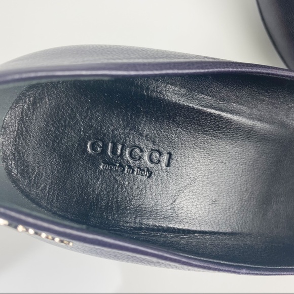 Gucci Classic Leather Round Toe Pumps Heels - Picture 3 of 14